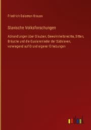 Cover von Slavische Volksforschungen