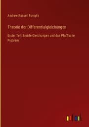 Cover von Theorie der Differentialgleichungen