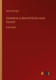 Cover von Commentar zu Kants Kritik der reinen Vernunft