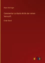 Cover von Commentar zu Kants Kritik der reinen Vernunft