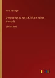 Cover von Commentar zu Kants Kritik der reinen Vernunft