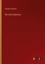 Cover von Die Lehre Spinozas