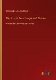 Cover von Etruskische Forschungen und Studien