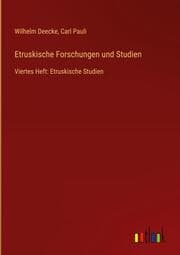 Cover von Etruskische Forschungen und Studien