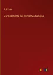 Cover von Zur Geschichte der Römischen Societas