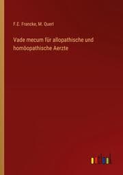 Cover von Vade mecum für allopathische und homöopathische Aerzte