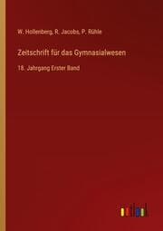 Cover von Zeitschrift für das Gymnasialwesen