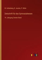 Cover von Zeitschrift für das Gymnasialwesen