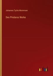 Cover von Des Pindaros Werke