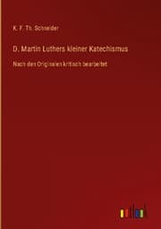 Cover von D. Martin Luthers kleiner Katechismus