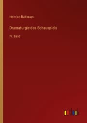 Cover von Dramaturgie des Schauspiels