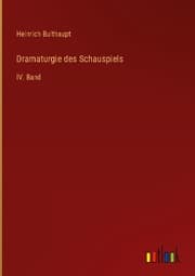 Cover von Dramaturgie des Schauspiels