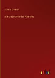 Cover von Die Grabschrift des Aberkios