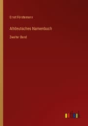 Cover von Altdeutsches Namenbuch