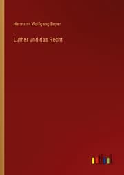 Cover von Luther und das Recht