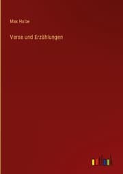 Cover von Verse und Erzählungen