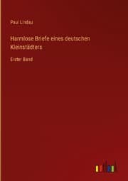 Cover von Harmlose Briefe eines deutschen Kleinstädters