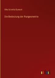 Cover von Die Bedeutung der Pangeometrie