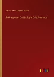 Cover von Beitraege zur Ornithologie Griechenlands