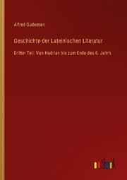 Cover von Geschichte der Lateinischen Literatur