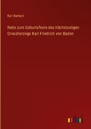 Cover von Rede zum Geburtsfeste des höchstseligen Grossherzogs Karl Friedrich von Baden