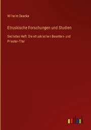 Cover von Etruskische Forschungen und Studien