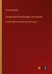 Cover von Etruskische Forschungen und Studien