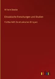 Cover von Etruskische Forschungen und Studien