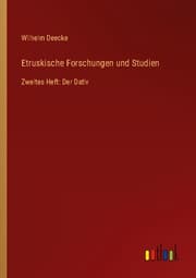 Cover von Etruskische Forschungen und Studien