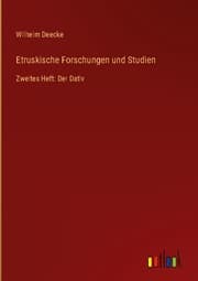 Cover von Etruskische Forschungen und Studien