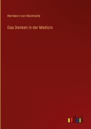 Cover von Das Denken in der Medicin