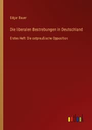 Cover von Die liberalen Bestrebungen in Deutschland