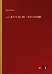 Cover von Markgraf Rudolf der Erste von Baden