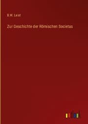 Cover von Zur Geschichte der Römischen Societas