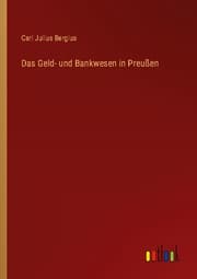 Cover von Das Geld- und Bankwesen in Preußen