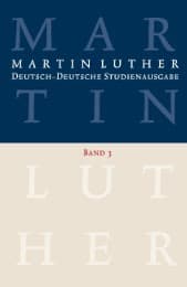 Cover von Martin Luther: Deutsch-Deutsche Studienausgabe Band 3