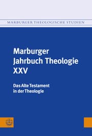 Cover von Marburger Jahrbuch Theologie XXV