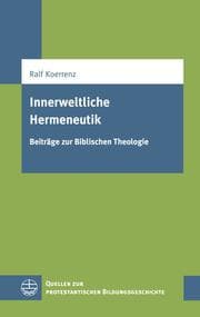 Cover von Innerweltliche Hermeneutik