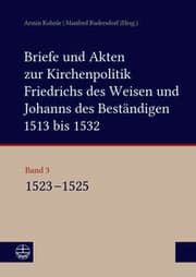 Cover von Briefe und Akten zur Kirchenpolitik Friedrichs des Weisen und Johanns des Beständigen 1513 bis 1532