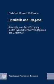 Cover von Homiletik und Exegese