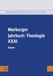 Cover von Marburger Jahrbuch Theologie XXXI