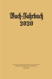 Cover von Bach-Jahrbuch 2020