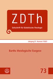 Cover von Barths theologische Exegese