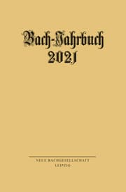 Cover von Bach-Jahrbuch 2021