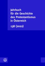 Cover von Jahrbuch für die Geschichte des Protestantismus in Österreich 138 (2022)