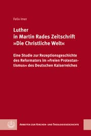 Cover von Luther in Martin Rades Zeitschrift 'Die Christliche Welt'