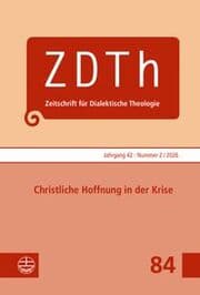 Cover von Christliche Hoffnung in der Krise