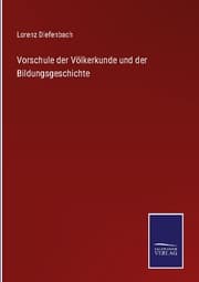 Cover von Vorschule der Völkerkunde und der Bildungsgeschichte