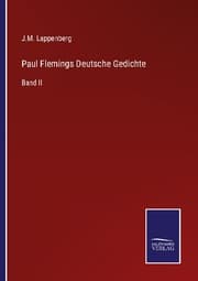 Cover von Paul Flemings Deutsche Gedichte