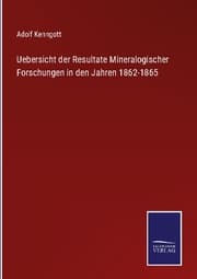 Cover von Uebersicht der Resultate Mineralogischer Forschungen in den Jahren 1862-1865